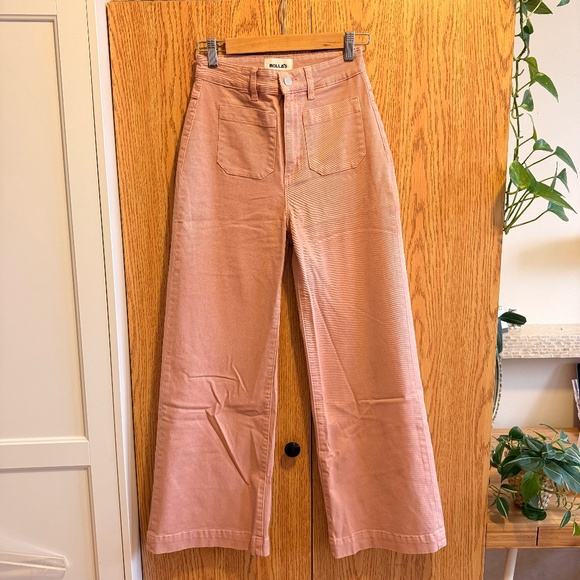 ROLLAS SAILOR WIDE LEG, HIGH WAIST JEANS SIZE 25 AUSSIE 7 - Picture 1 of 15